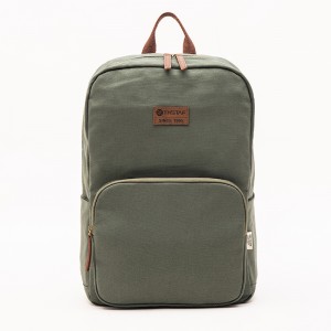 Green GRS Cotton casual Business backpack Laptop backpack Canvas backpack