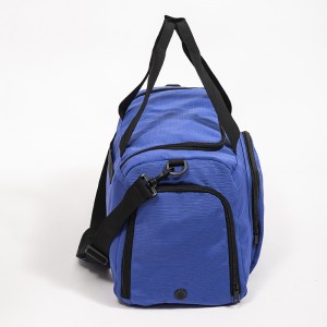 Blue travel bag large capacity handbag simple luggage bag sports bag fitness bag business trip