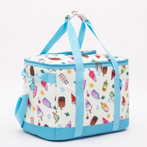 Ice cream pattern lunch cooler bag fashion leisure large capacity