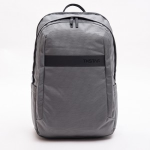 Gray large capacity business backpack laptop bag simple travel backpack series