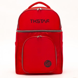 Red multifunctional refrigerated handbag insulated shoulder bag meal delivery backpack large capacity lunch bag series