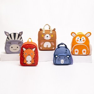 Cartoon Animal Backpack Cute Mini Canvas Small Bag Kindergarten Children’s Backpack Series