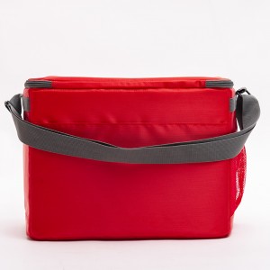 Red large-capacity refrigerated bag multi-functional picnic bag shoulder insulation bag crossbody bag