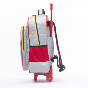 Spaceman rocket trolley school bag for boys