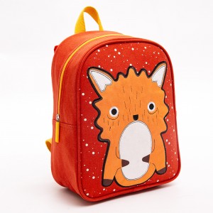 Cartoon Animal Backpack Cute Children’s Backpack Mini Kindergarten Small Bag Canvas Fox Bag