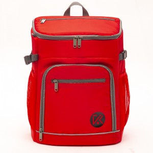 Red multifunctional refrigerated handbag insulated shoulder bag meal delivery backpack large capacity lunch bag series