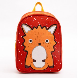 Cartoon Animal Backpack Cute Children’s Backpack Mini Kindergarten Small Bag Canvas Fox Bag