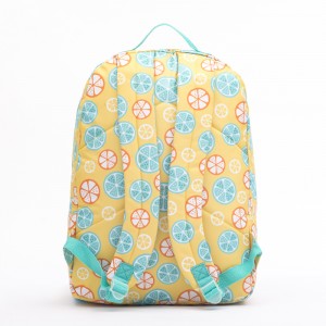 Yellow Lemon 17 Inch Kids Backpack School Children Book Bag Lightweight Daypack For Boys Girls