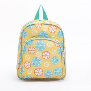 fashion yellow lemon printing collection students bags series