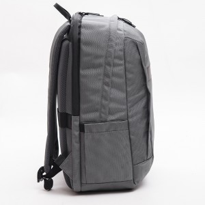 Gray Laptop Bag Casual Business Travel Backpack Large Capacity Anti-theft Zipper Backpack