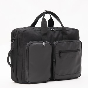 Black Multifunctional Large Capacity Business Backpack Laptop Bag Travel Portable Briefcase