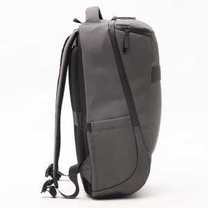 Gray Simple Large Capacity Business Backpack Laptop Bag Anti-theft Zipper Backpack