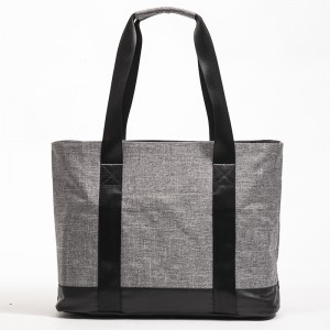 Gray snowflake fabric handbag business bag work commuter bag tote bag shopping bag