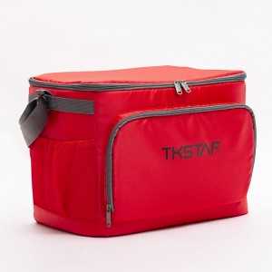 Red large-capacity refrigerated bag multi-functional picnic bag shoulder insulation bag crossbody bag