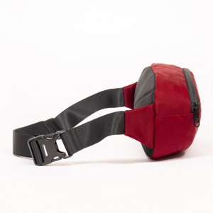 Red black running mobile phone bag mobile phone waist bag simple fashion waist bag crossbody bag