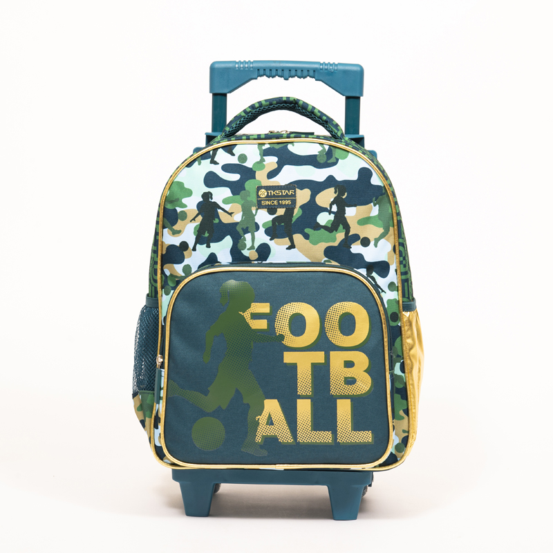 Camouflage football student backpack large capacity school trolley backpack| Twinkling Star