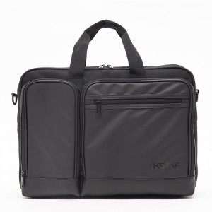 Multifunctional layer black business backpack shoulder computer bag portable briefcase