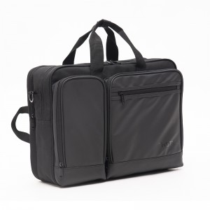 Multifunctional layer black business backpack shoulder computer bag portable briefcase