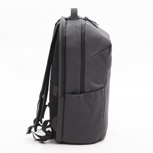 Gray Business Travel Backpack Laptop Backpack Simple Lightweight Everyday Bag