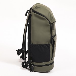 Green GRS Leather Laptop Backpack Casual Fashion Suitable for Travel Sports