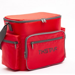 Red simple thermal insulation bag multi-functional refrigeration bag large capacity picnic bag meal delivery bag