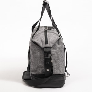 Gray snowflake fabric travel bag business bag work commuter bag duffel bag handbag gym bag